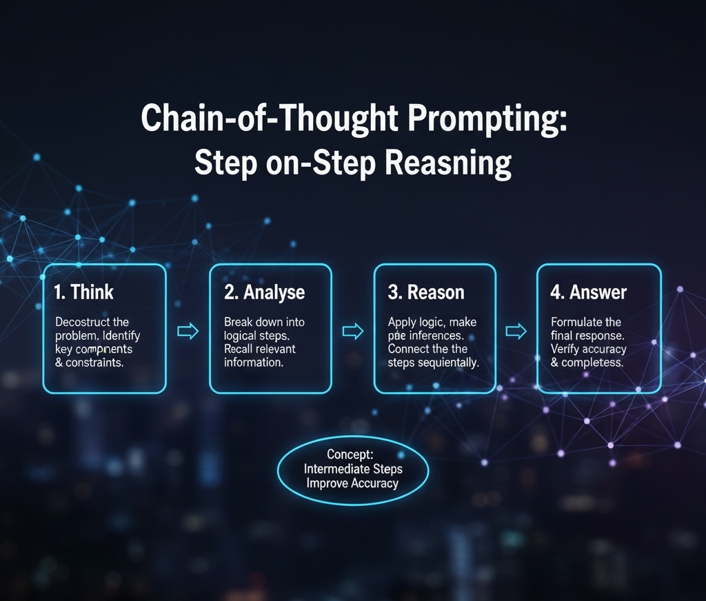 Visualization of chain-of-thought prompting process.