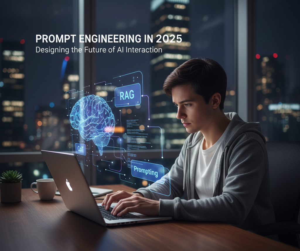 AI prompt engineer designing effective prompts using RAG and CoT techniques.